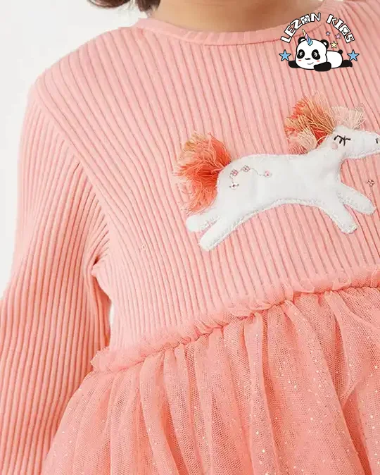 LEZONKIDS - Customization Acceptable Cotton Decoration Unicorn Tulle Frocks Designs Girls Tutu Dress